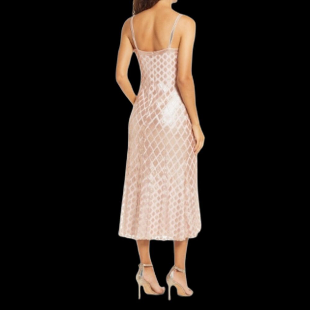 SHO by Tadashi Shoji Diamond Sequins Midi Gown - NWT - Size 12 - Picture 3 of 6
